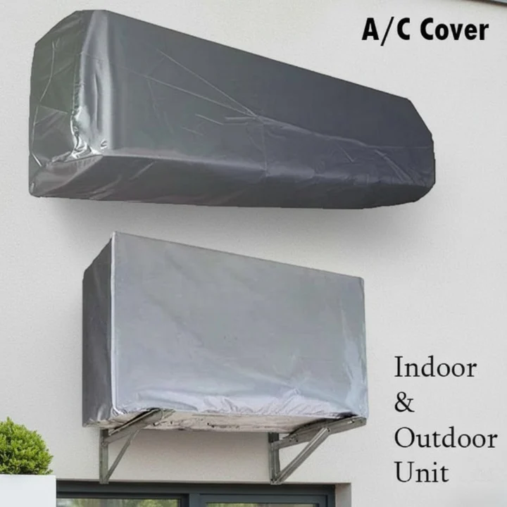 AC Cover for 1 Ton Split AC – Waterproof Dust-Proof Set of 2 (Indoor & Outdoor)