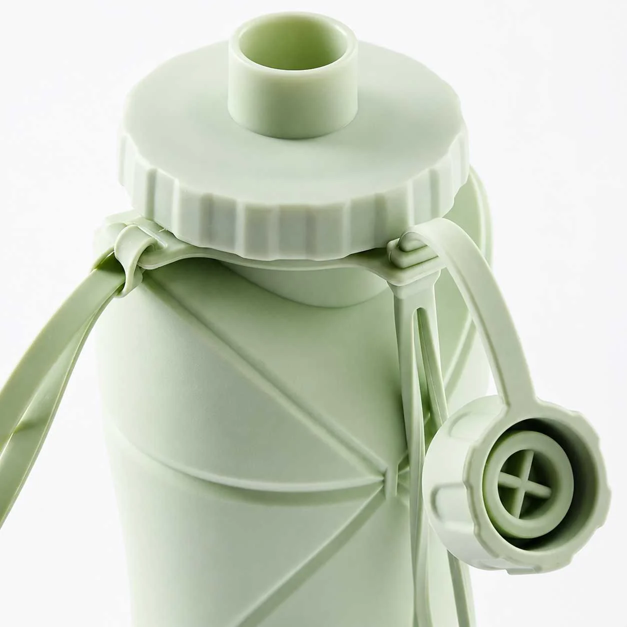 Silicone Folding Water Bottle 600ml – Collapsible Reusable Bottle – photo 3