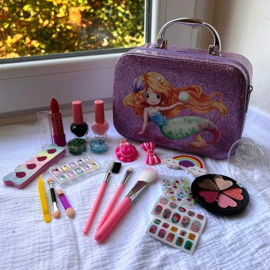 2-in-1 Kids Makeup Bag – Girls Pretend Play Makeup Set - photo 5