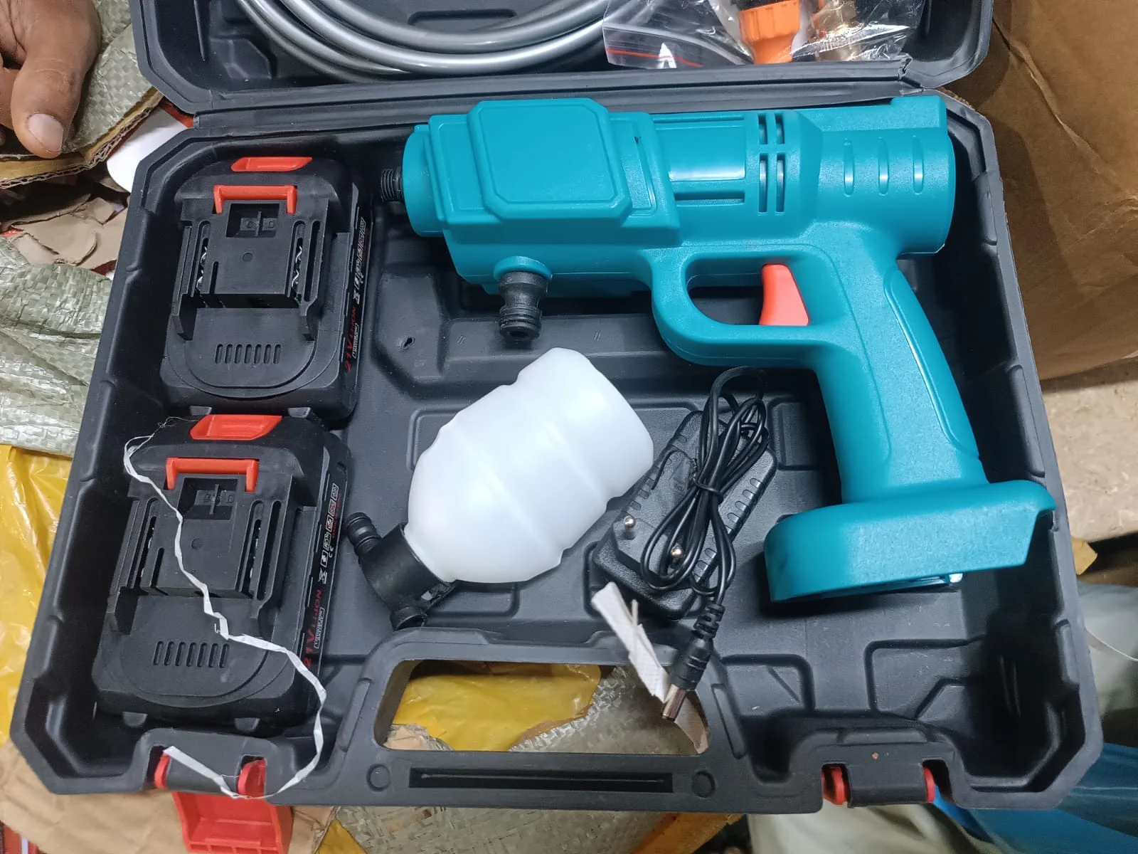 Cordless High Pressure Washer Gun with 2 Batteries – Car Wash & Garden