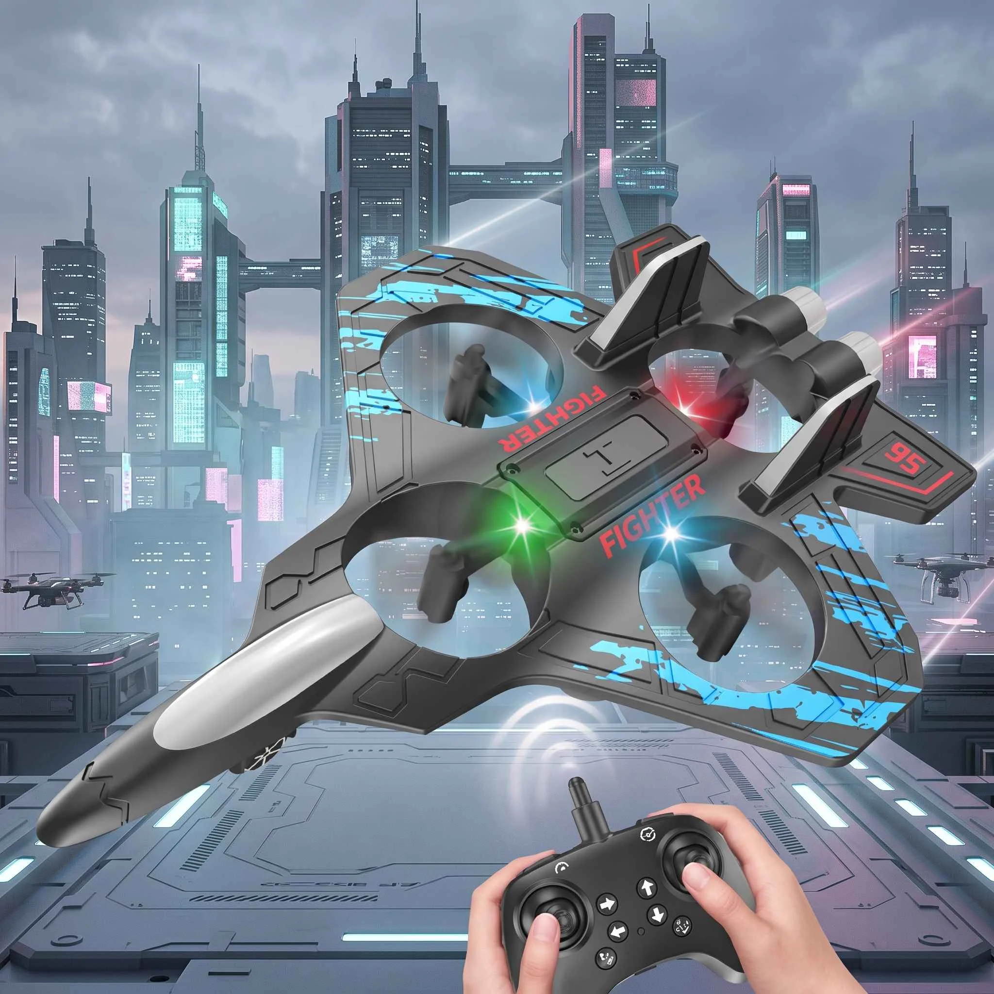 2.4GHz RC Fighter Jet – Remote Control Plane for Kids - photo 4