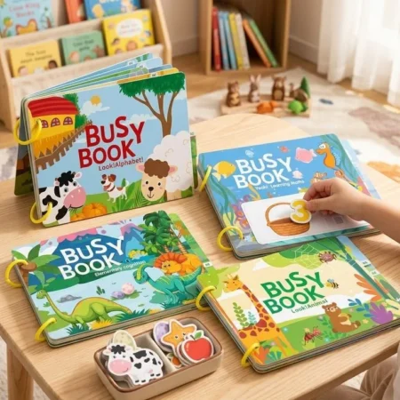 Montessori Busy Book for Toddlers – Early Learning Quiet Book