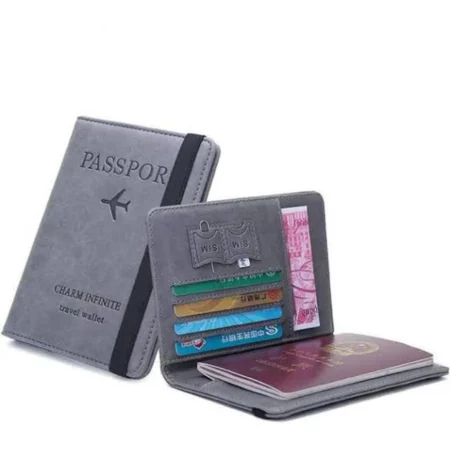 Passport Travel Wallet – Multi-Compartment Organizer for Passport, Cards & Cash