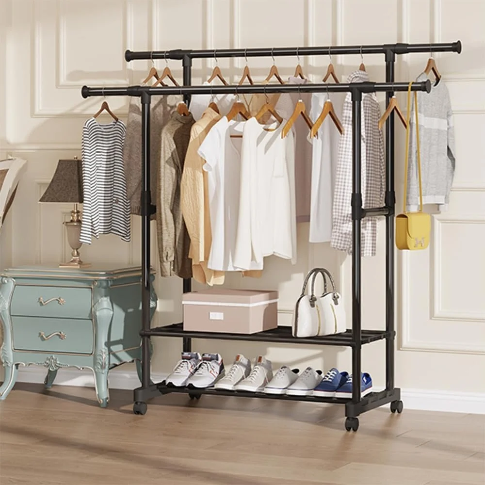 Double-Pole Garment Rack & Clothes Hanger, High Quality - photo 6