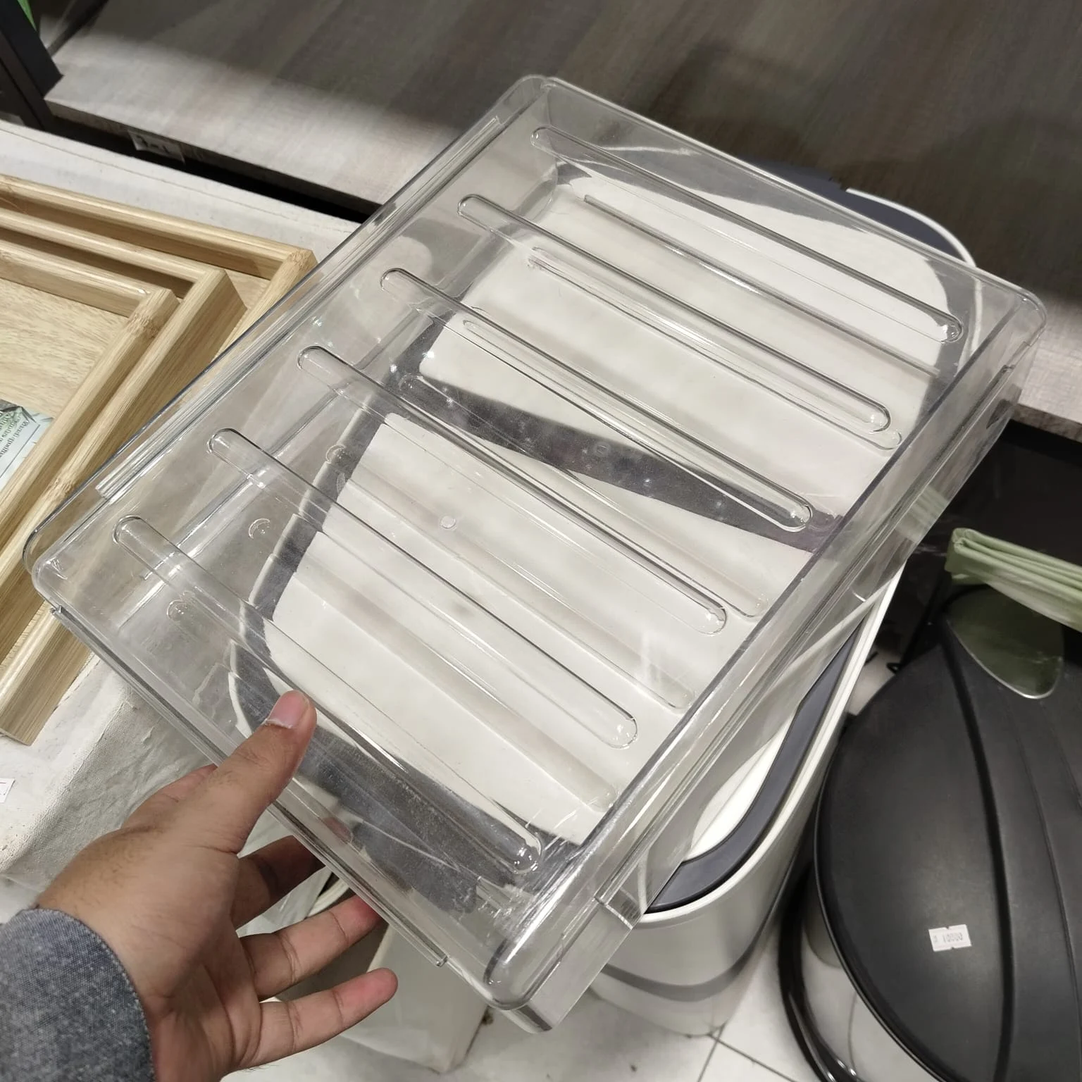 Clear Plastic Bathroom Shelf Organizer – photo 3