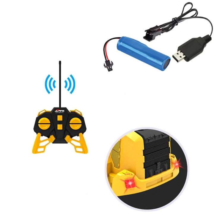 6 Channel Remote Control Bulldozer 1:24 – RC Construction Toy - photo 3