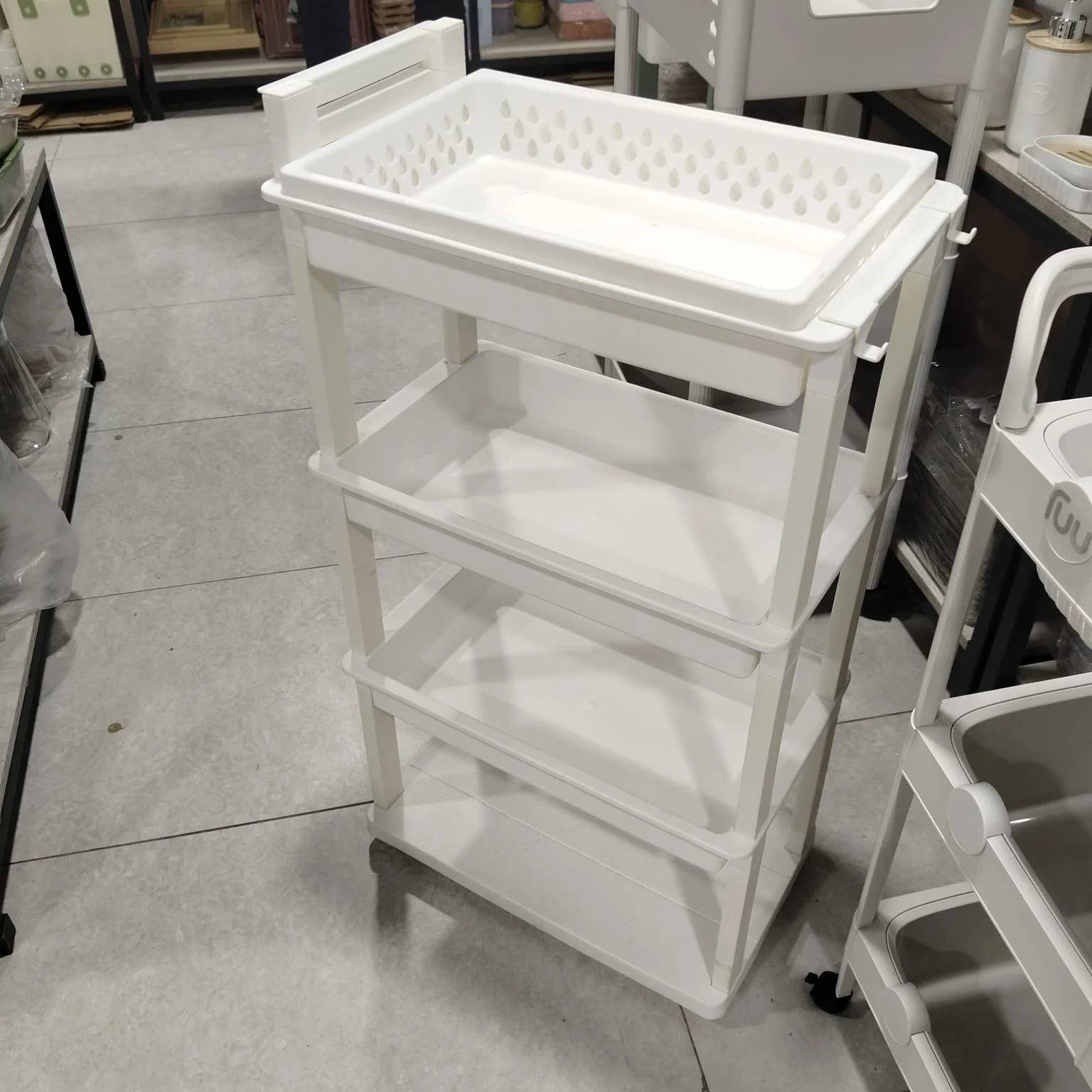 4-Layer Multipurpose Storage Trolley with Wheels - photo 4