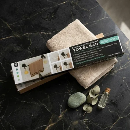 Multifunctional Towel Bar – No-Drill Wall Mounted Holder
