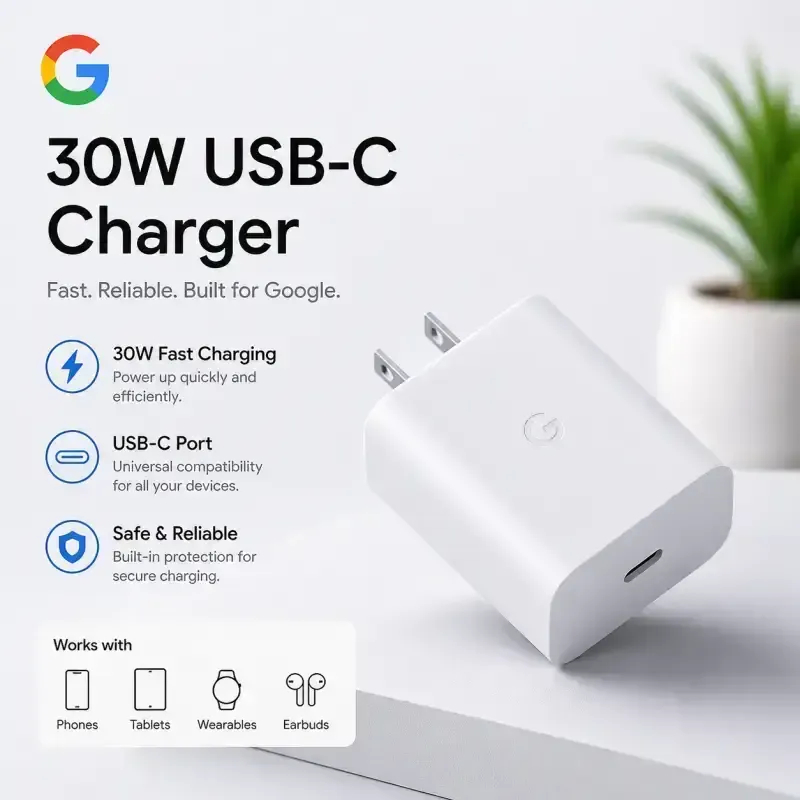 Google 30W USB-C Fast Charger - photo 2