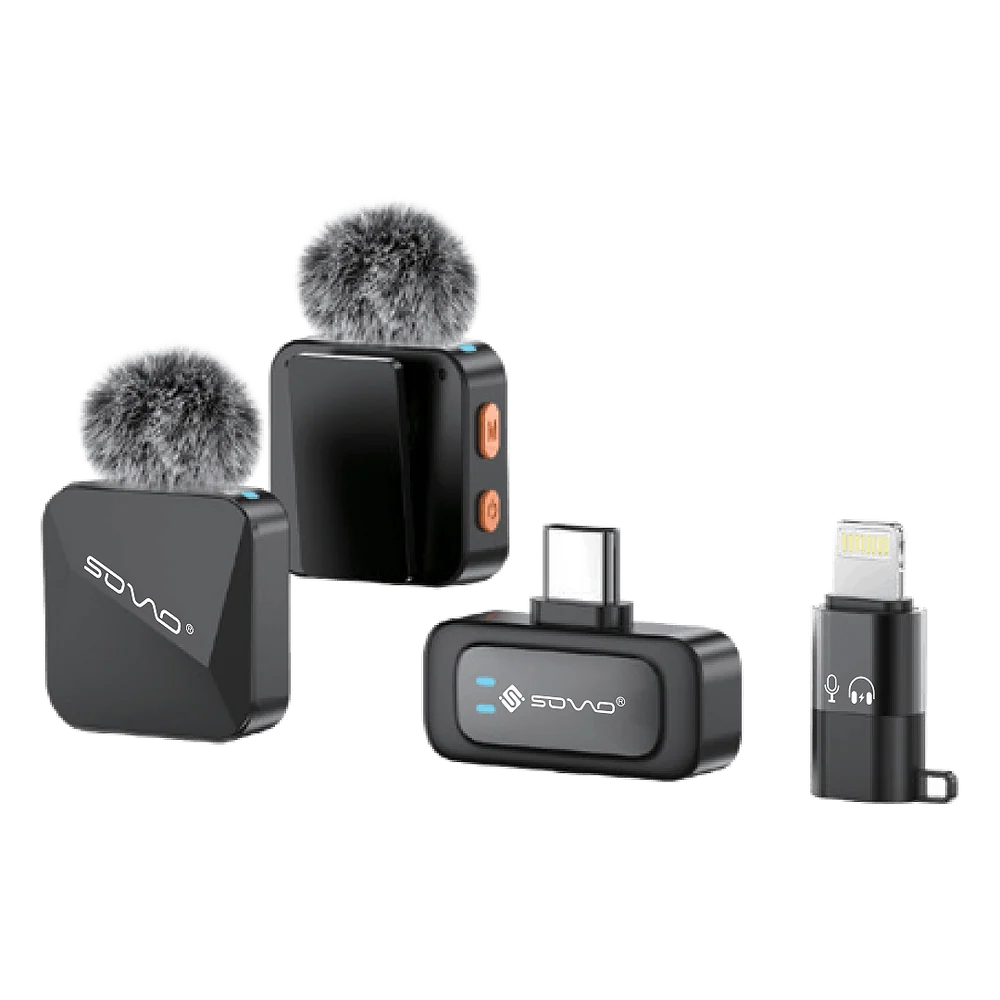 SOVO ZIVO SWM-556 Dual Wireless Microphone – 2 Mic Recording System - photo 2