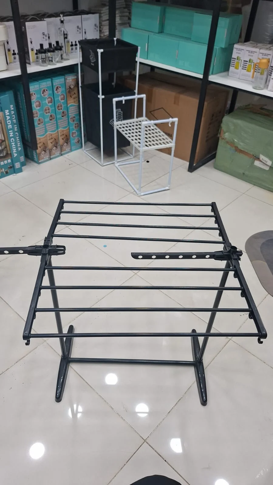 Folding Cloth Drying Stand – Multi-Tier Laundry Rack – photo 4