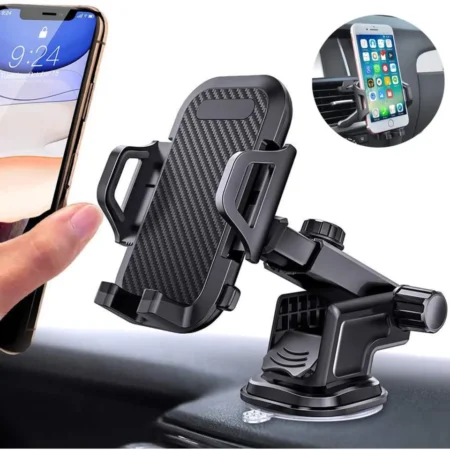 SH3100 Car Mobile Holder – Dashboard & Windshield Suction Mount