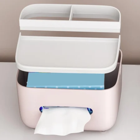 Multifunction Desktop Tissue Box Organizer - photo 1