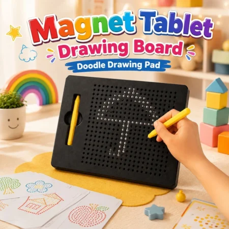 Magnetic Drawing Board for Kids – Reusable Doodle Pad with Magnetic Pen