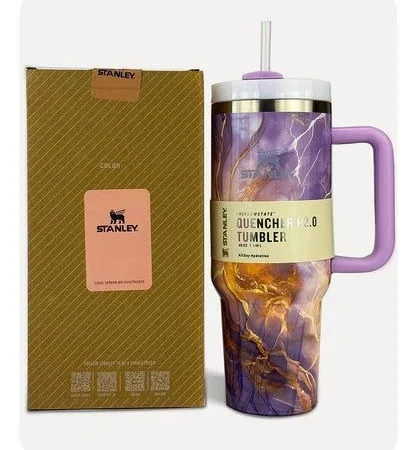 Stanley 40oz (1200ml) Stainless Steel Tumbler - Peach Marble - photo 1