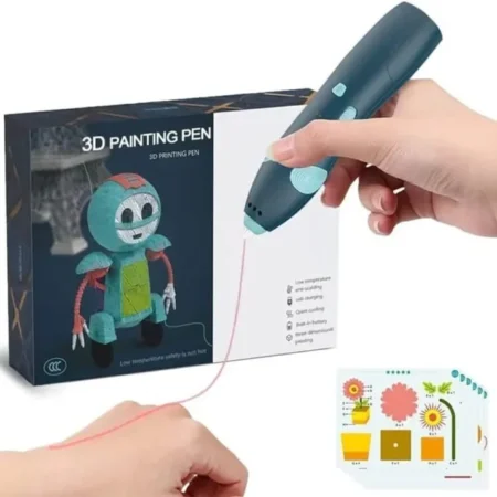 3D Printing Pen for Kids – Low-Heat Rechargeable 3D Drawing Pen with Filaments