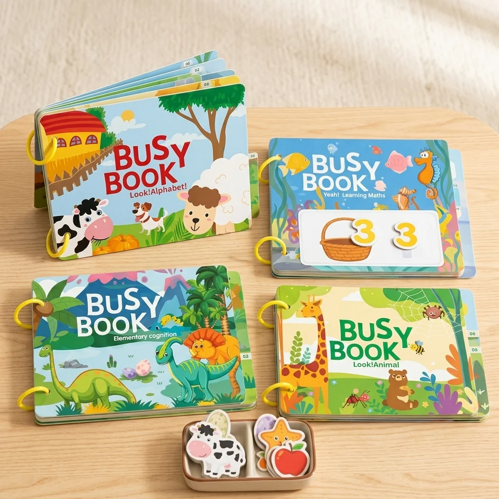 Montessori Busy Book for Toddlers – Early Learning Quiet Book - photo 2