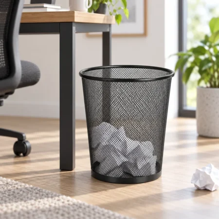 Mesh Waste Paper Basket – Medium Size Dustbin for Home and Office