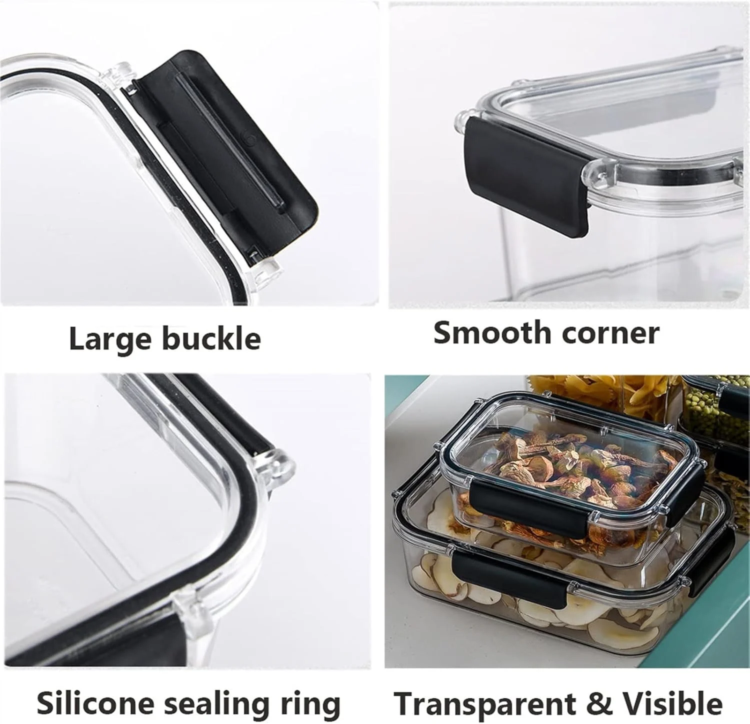 Acrylic Storage Box Set – 3 Piece Clear Organiser – photo 2