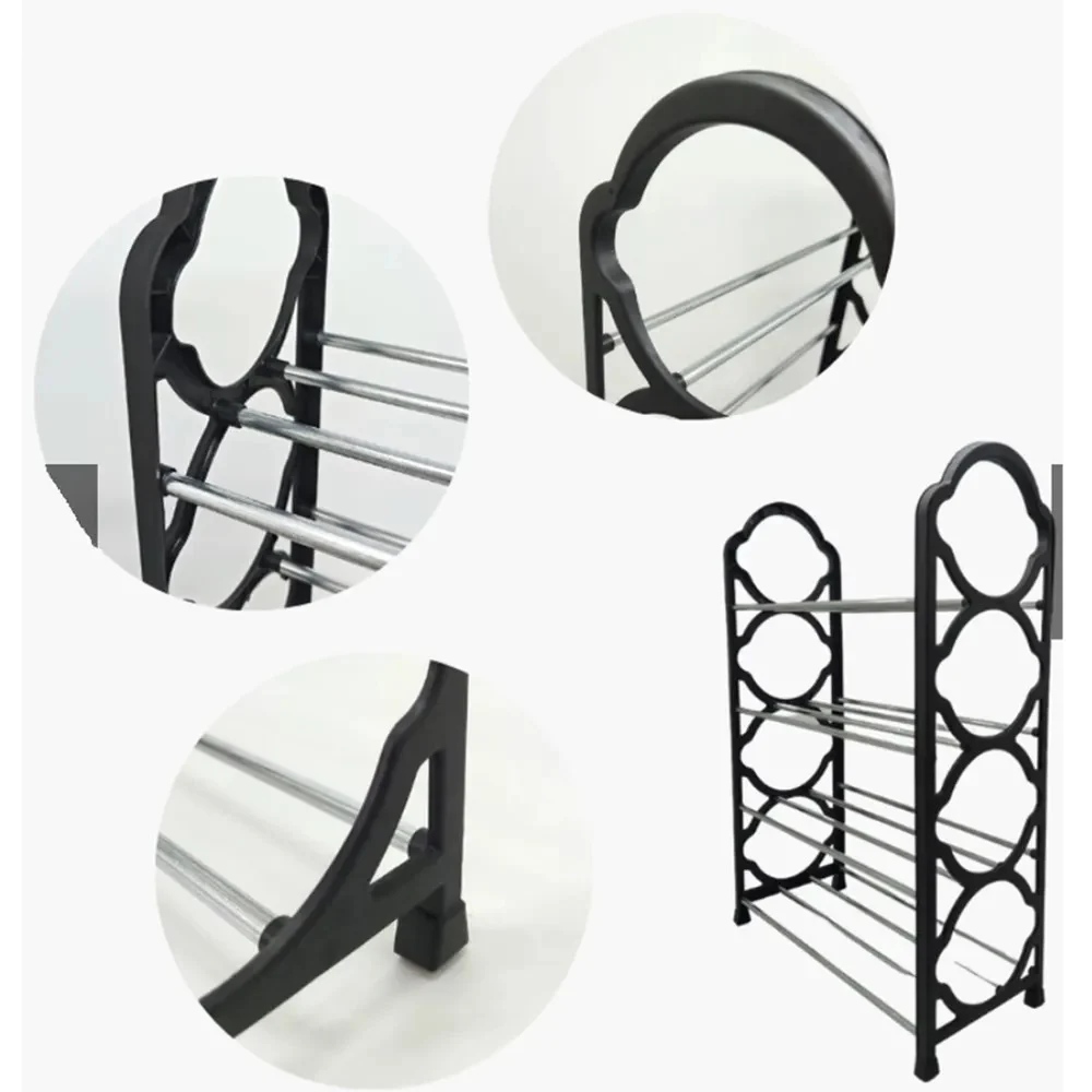 4-Layer Metal Shelf Rack – Heavy Duty Space-Saving Organizer – photo 5