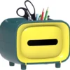 Retro TV Shaped Tissue Box and Stationery Organizer