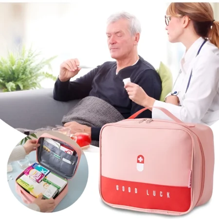 Medicine Storage Bag – Portable First Aid Organizer for Home & Travel